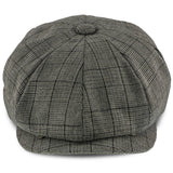 Innovator - Walrus Hats Grey Plaid Polyester 8 Panel Newsboy Cap Newsboy - Tophatter Daily Deals