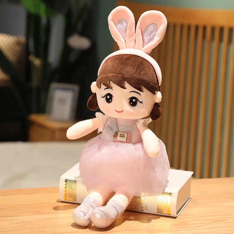Kawaii Plush Girl Dolls with Rabbit Ears Mythical - Tophatter Daily Deals