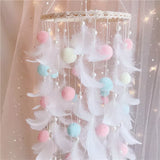 Dream Catcher Wind Chimes Feathers Handmade Mythical - Tophatter Daily Deals