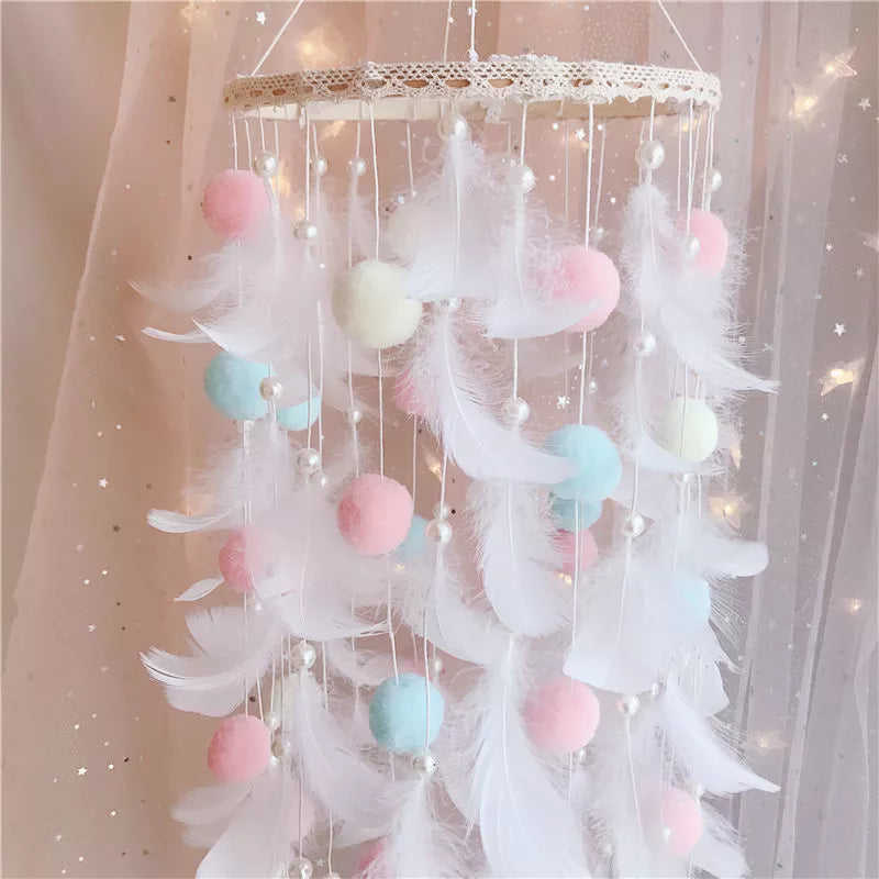 Dream Catcher Wind Chimes Feathers Handmade Mythical - Tophatter Daily Deals