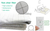 Earthing Bed Sheet Conductive Silver Antistatic Sheet - Tophatter Daily Deals