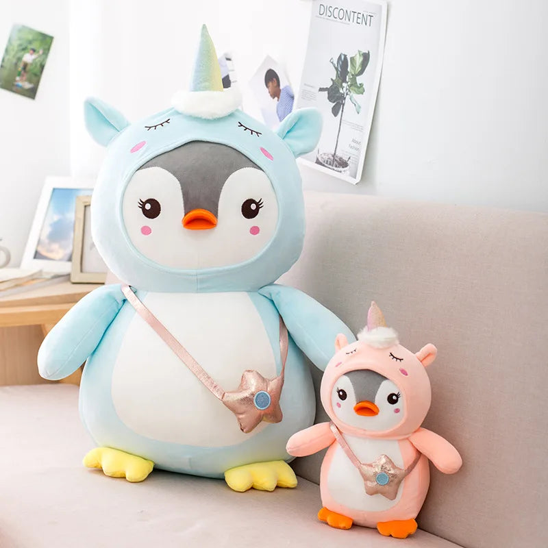 Penguin in Unicorn Kigurumi Plush Toy Animals - Tophatter Daily Deals
