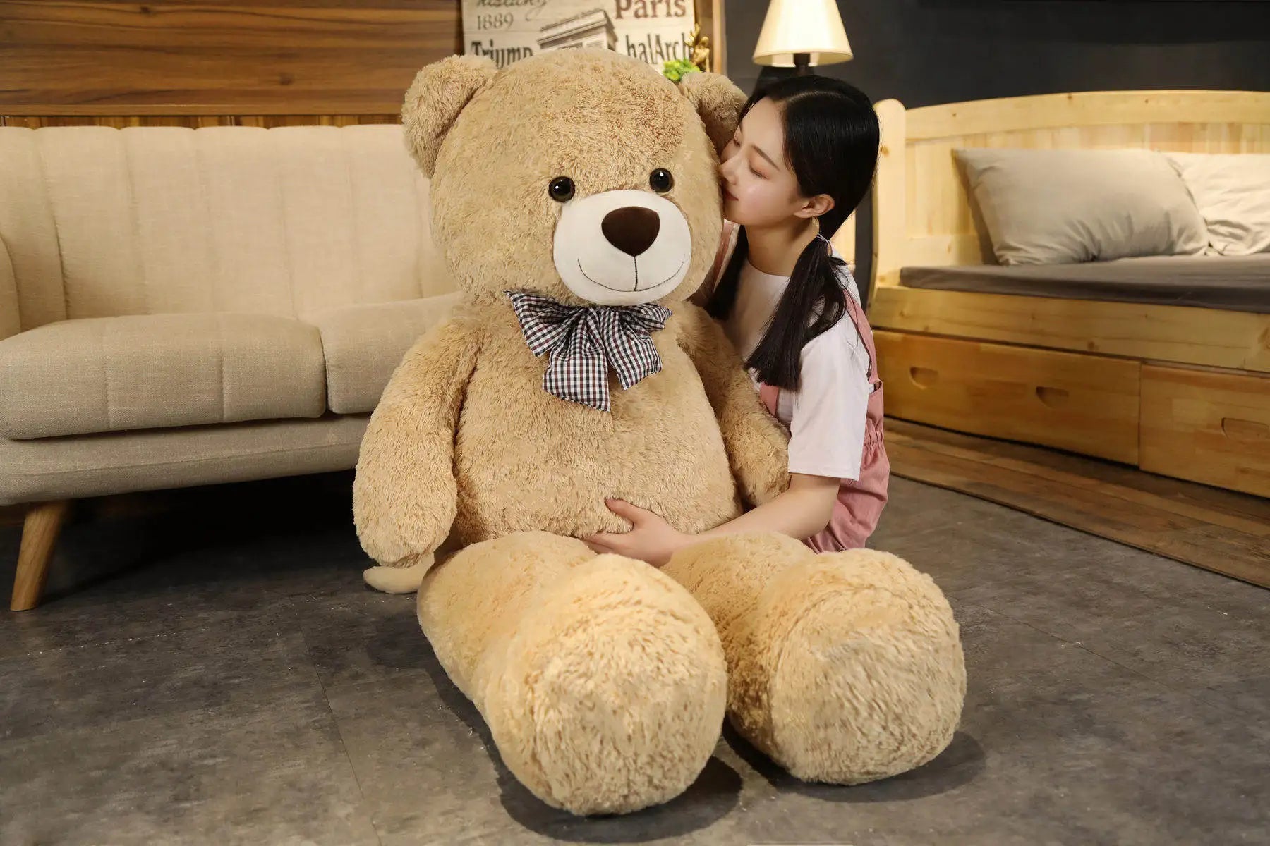 Giant 105cm Soft Teddy Bear Hugging Pillow Children Gift - Tophatter Daily Deals