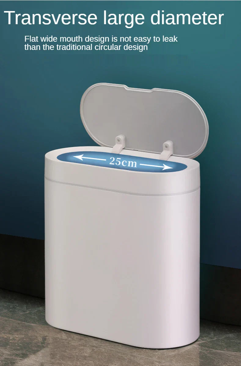 Sensor Trash Can Touchless 8L Kitchen Bathroom Bin Compact - Tophatter Daily Deals