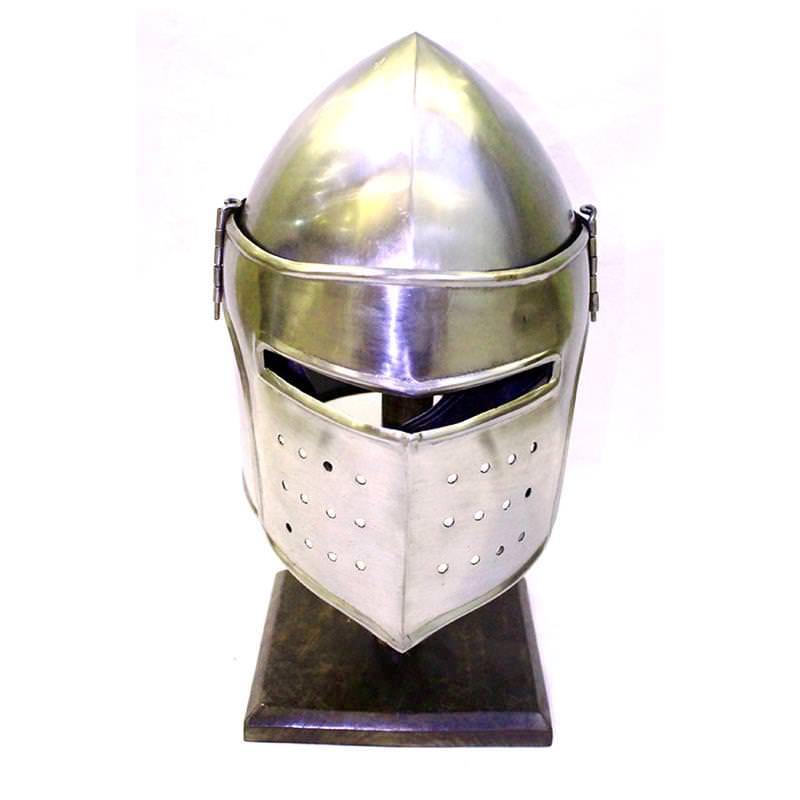 Medieval Renaissance Detachable Visor Barbute - Tophatter's Guns'N'Weapons Store Collectible Weapons - Tophatter Daily Deals