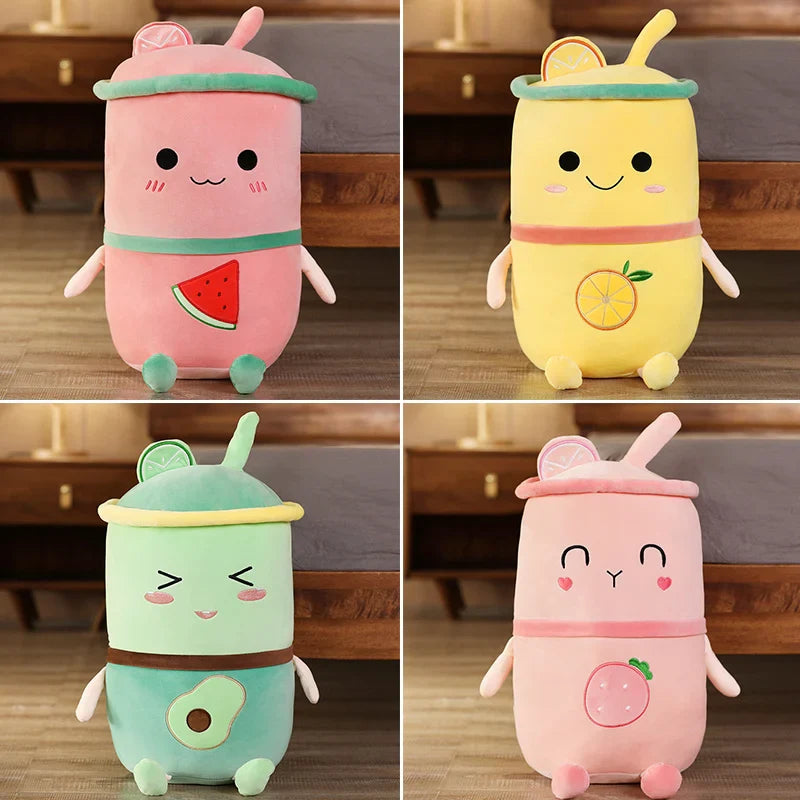 Avocado Watermelon Strawberry Orange Boba Bubble Fruit Milk Tea Plush Toy Food - Tophatter Daily Deals