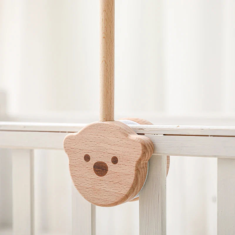 Baby Crib Mobile Wooden Nursery Newborn Sensory Toys - Tophatter Daily Deals