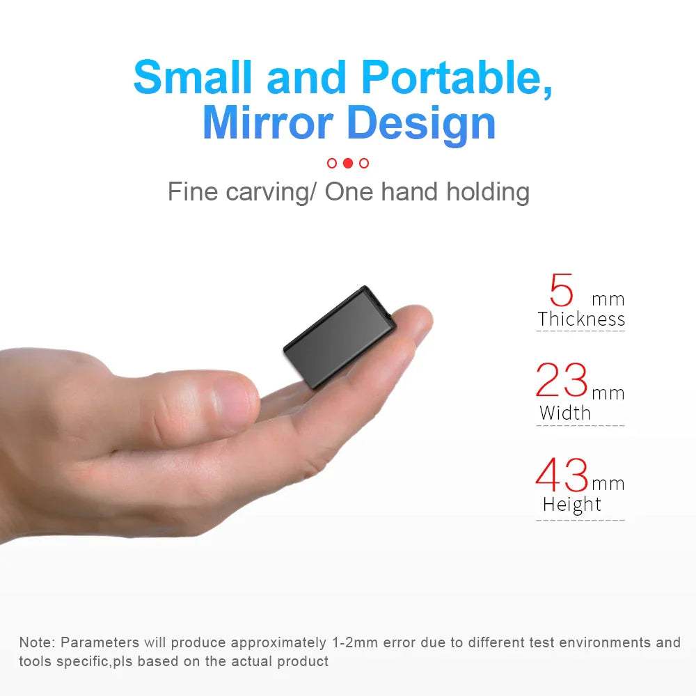 Voice Recorder Ultra Thin Mini Digital Dictaphone Compact - Tophatter Daily Deals
