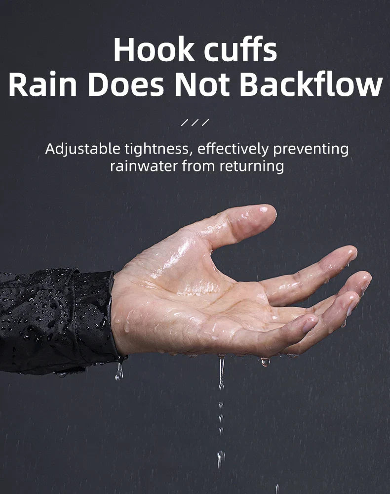 Waterproof Mens Cycling Jacket - Hooded, Nylon, For Rain - Tophatter Daily Deals