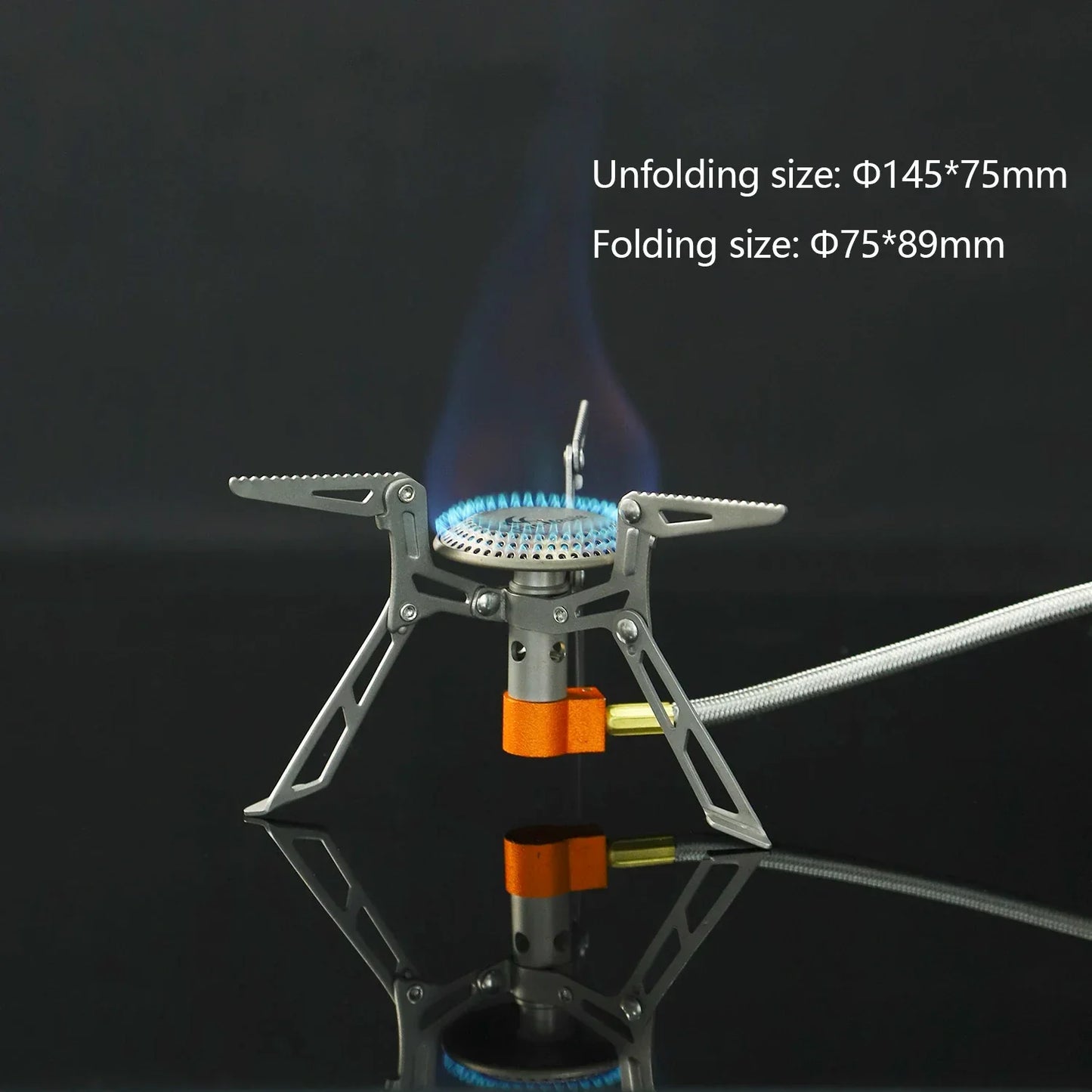 3300W Titanium Camping Stove Silver Camp Cooking - Tophatter Daily Deals
