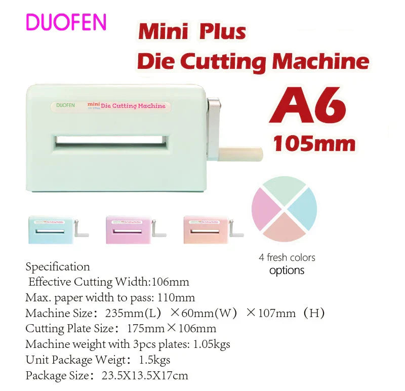 Die Cutting Machine A6 105mm Mini Embossing Tool Crafts - Tophatter Daily Deals