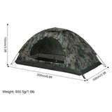1-Person Camping Tent with Mesh Ventilation Green Tents - Tophatter Daily Deals