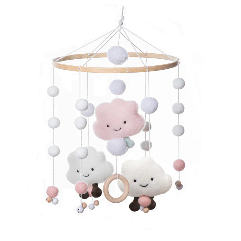 Baby Crib Mobile Wooden Nursery Newborn Sensory Toys set-3 - Tophatter Daily Deals