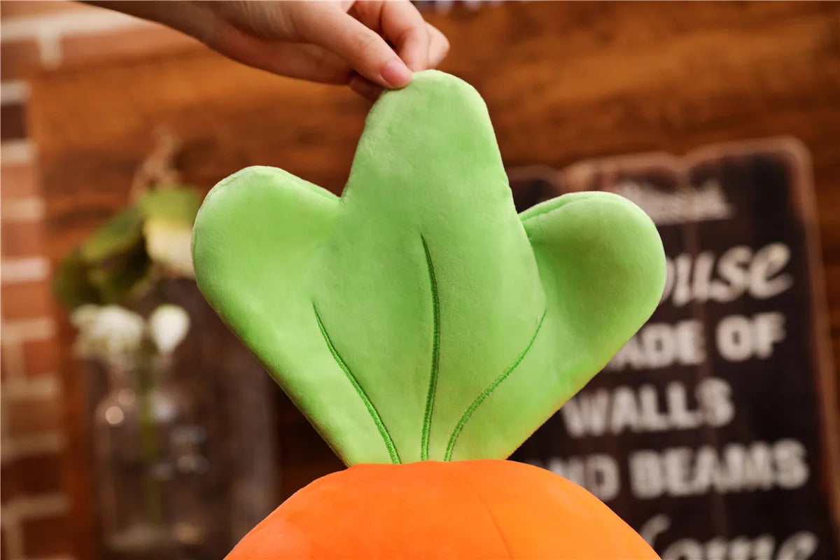 Cartoon Carrot Plant Vegetable Plush Stuffed Soft Toy Huge Food - Tophatter Daily Deals