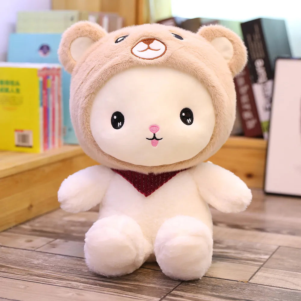 White Rabbit Plush Cosplaying Dinosaur Bear Bear Animals - Tophatter Daily Deals