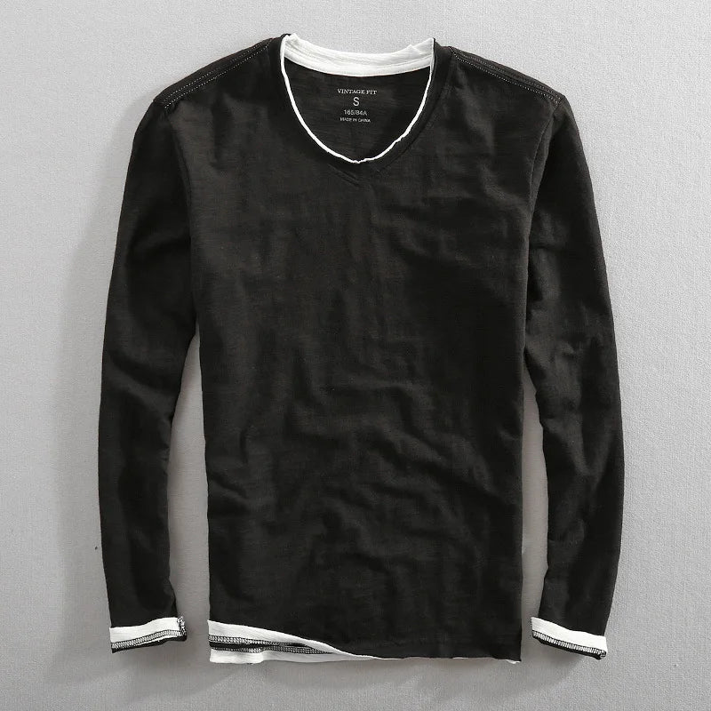 Soft Classic Men's V Neck Sweater - V Cut, Cotton, Casual Black - Tophatter Daily Deals