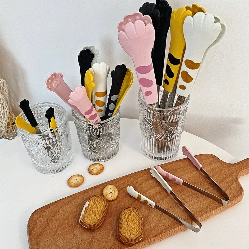 Japanese Cat Paw Barbecue Tongs Animals - Tophatter Daily Deals