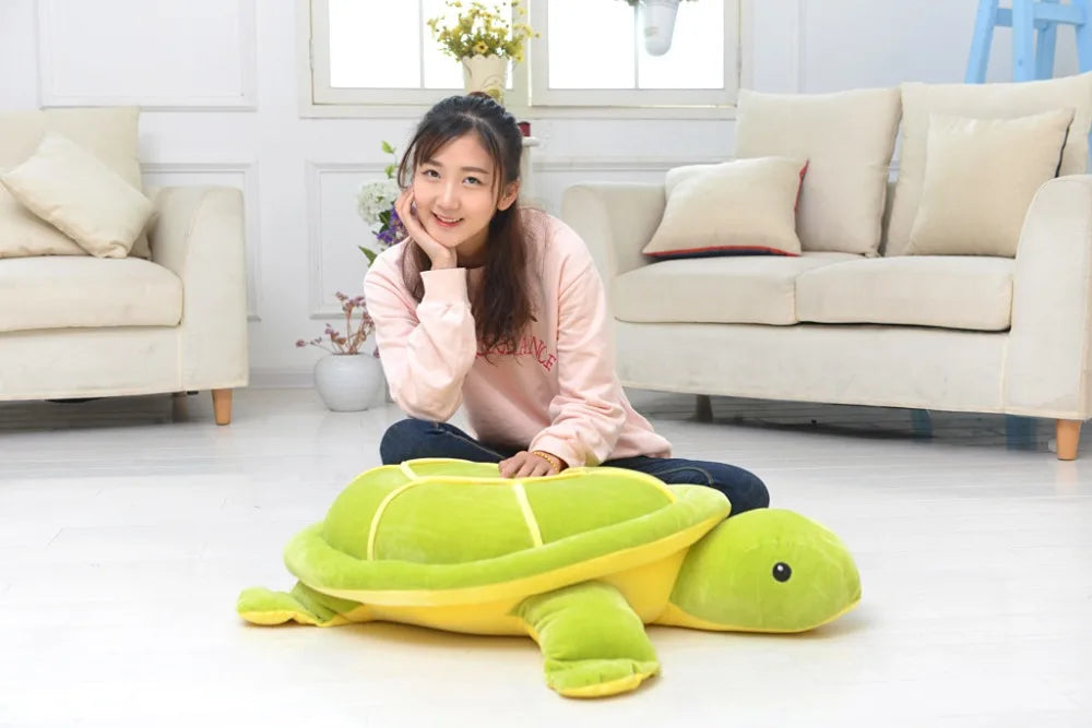 Large Green Turtle Sleeping Pillow Plush Toy Animals - Tophatter Daily Deals