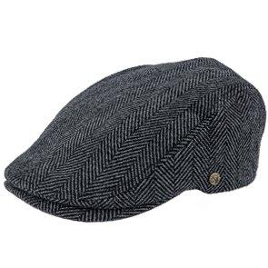 Main Street - Walrus Grey Tweed Plaid Herringbone Ivy Cap Grey Herringbone Ivy - Tophatter Daily Deals