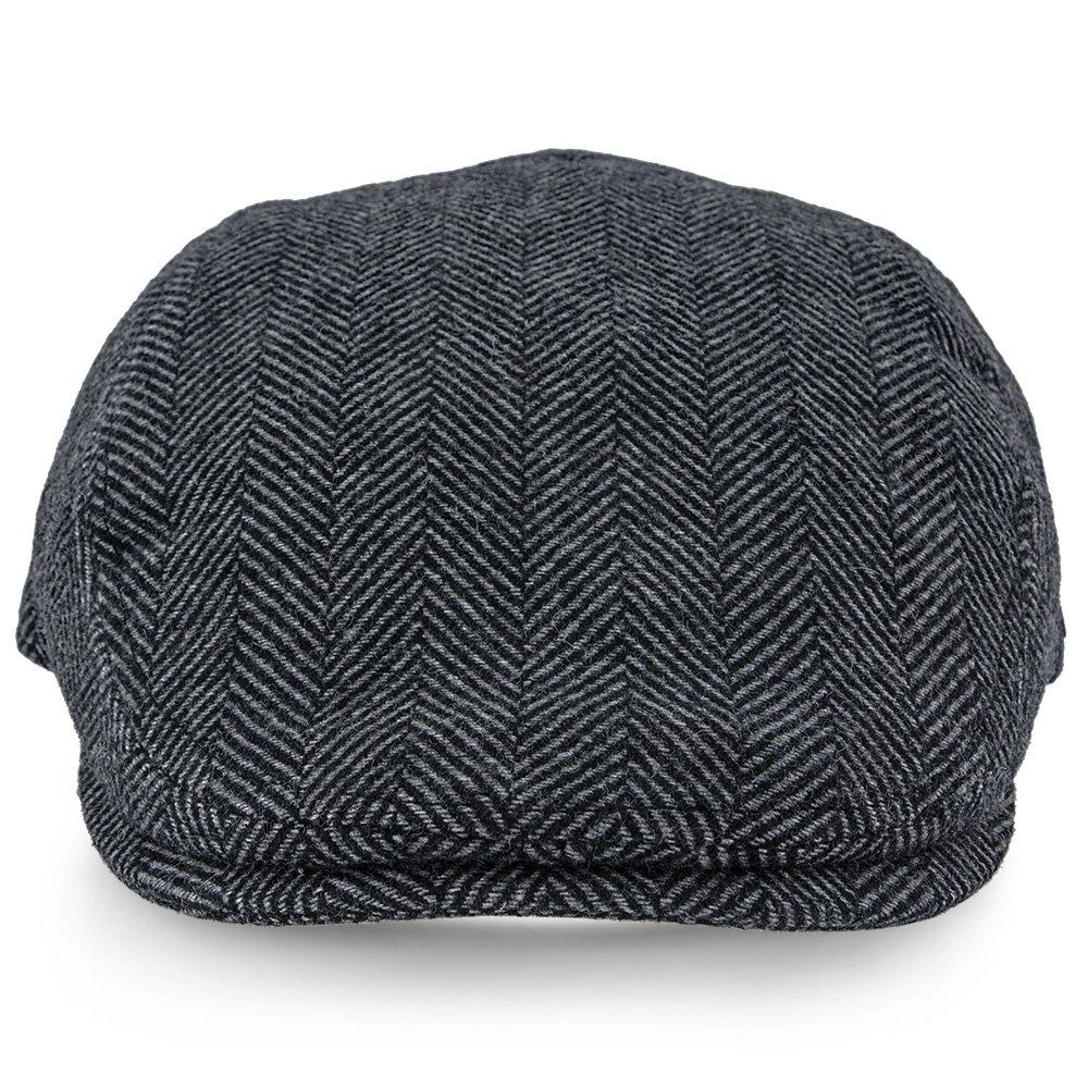 Main Street - Walrus Grey Tweed Plaid Herringbone Ivy Cap Ivy - Tophatter Daily Deals