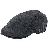 Main Street - Walrus Grey Tweed Plaid Herringbone Ivy Cap Grey Plaid Ivy - Tophatter Daily Deals