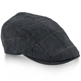 Main Street - Walrus Grey Tweed Plaid Herringbone Ivy Cap Ivy - Tophatter Daily Deals