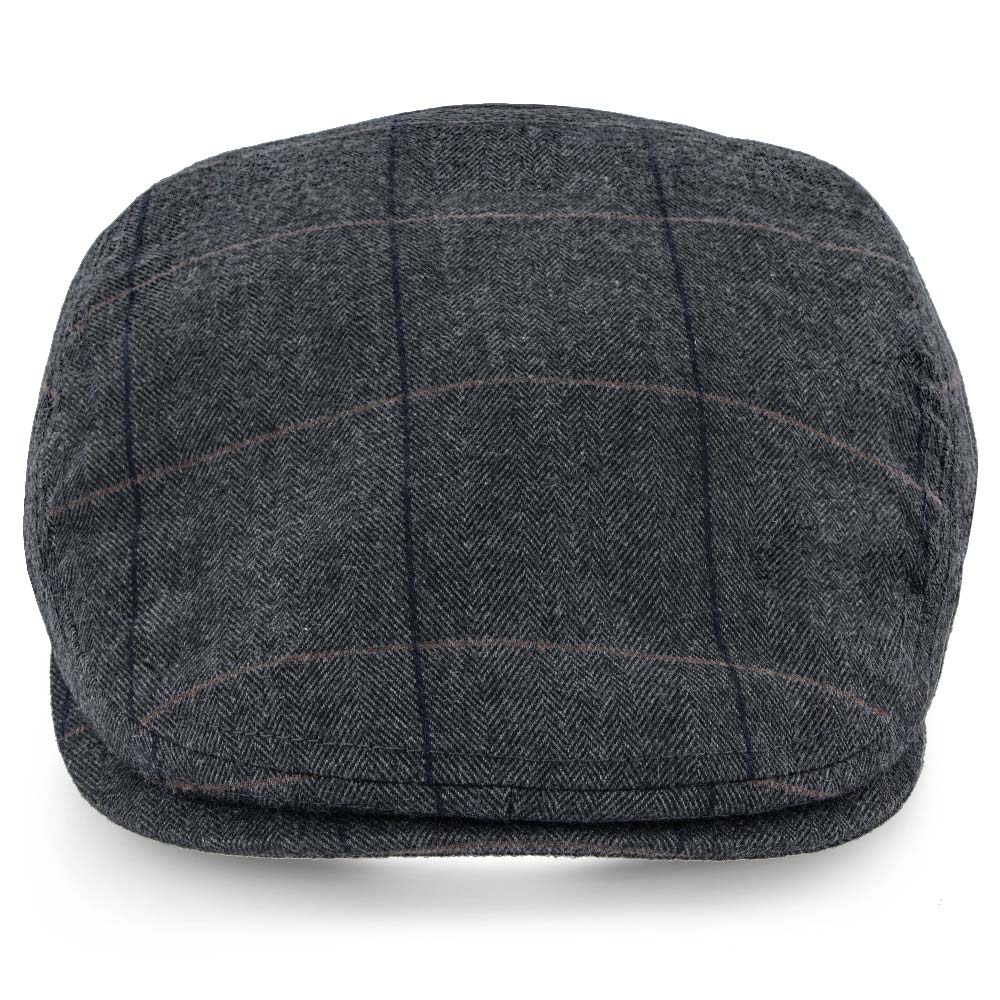Main Street - Walrus Grey Tweed Plaid Herringbone Ivy Cap Ivy - Tophatter Daily Deals