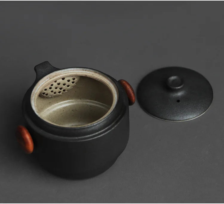Porcelain Portable Travel Tea Set Kung Fu Teaware Handmade - Tophatter Daily Deals