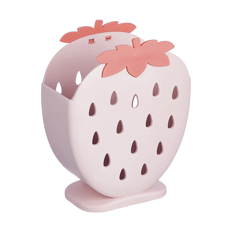 Kitchen Utensil Storage Box Container Strawberry Pink Blue Yellow Green Food - Tophatter Daily Deals