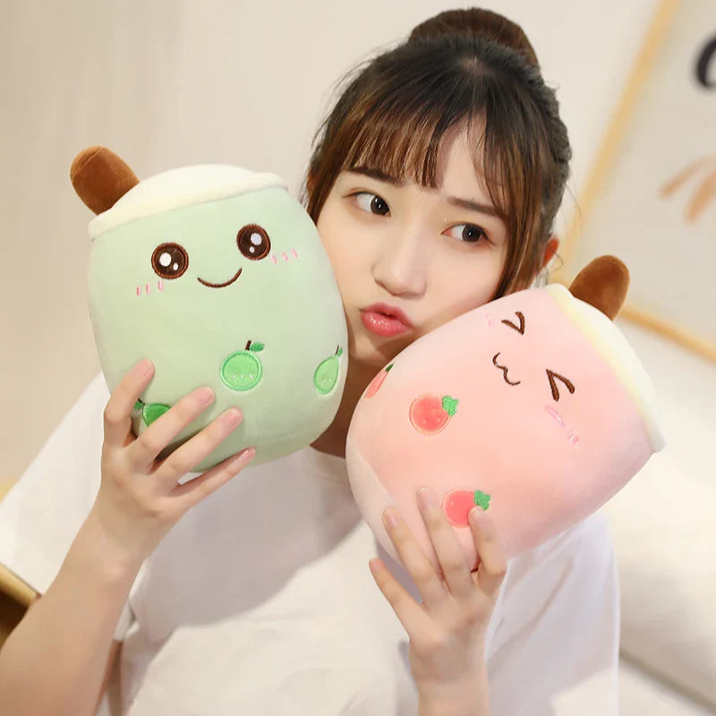 Bubble Tea Boba Milk Tea Drink Plushie Food - Tophatter Daily Deals