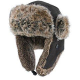 Walrus Hats Faux Fur Brown Trapper Hat Black Trapper - Tophatter Daily Deals