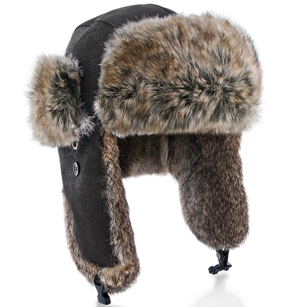 Walrus Hats Faux Fur Brown Trapper Hat Trapper - Tophatter Daily Deals
