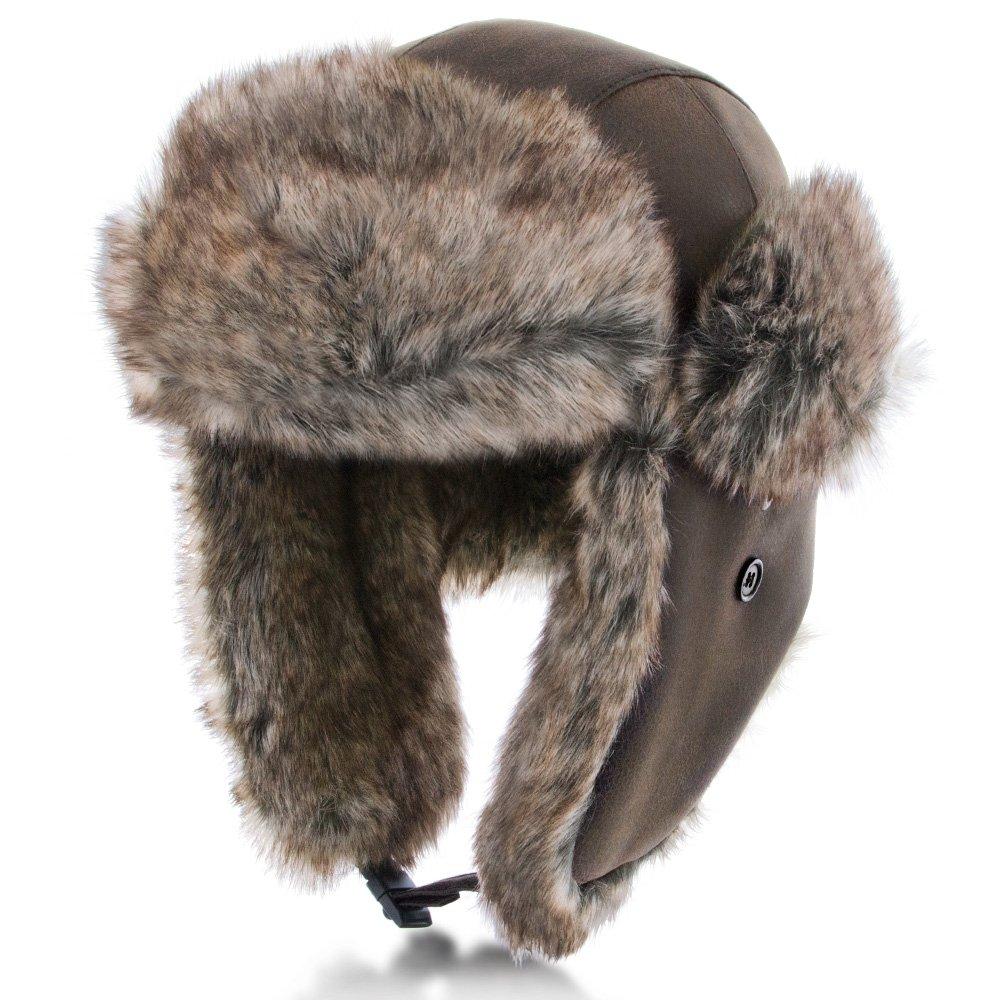 Walrus Hats Faux Fur Brown Trapper Hat Trapper - Tophatter Daily Deals