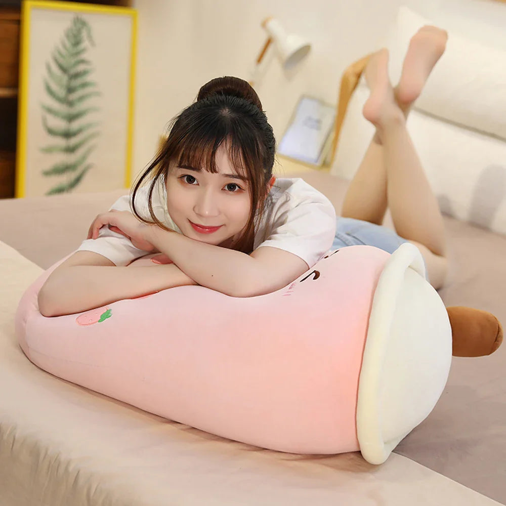 Bubble Tea Boba Milk Tea Drink Plushie Food - Tophatter Daily Deals