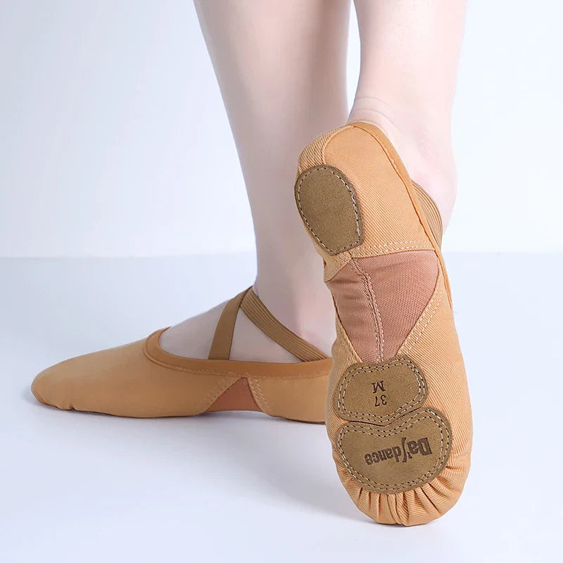Supportive Flattering Women Ballet Shoes - Split Sole Mesh - Tophatter Daily Deals