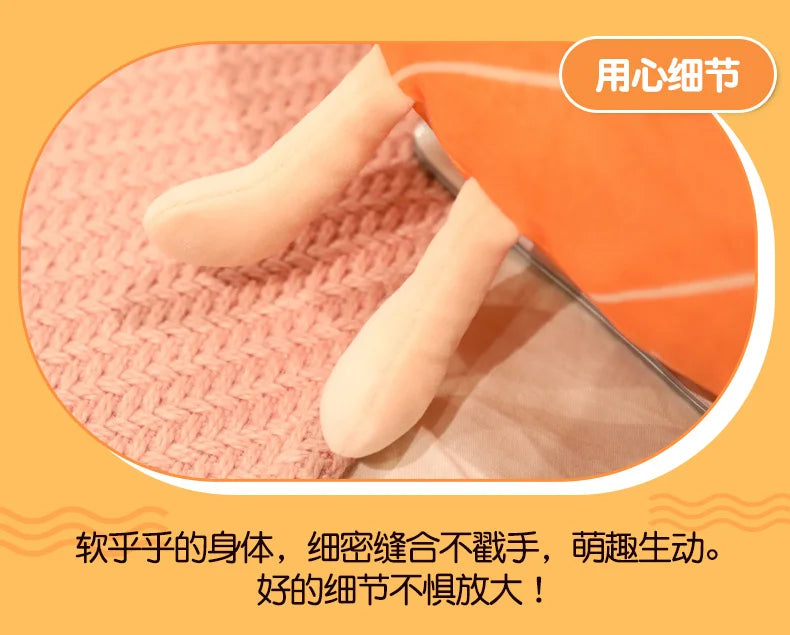 Salmon Plush Pillow Realistic Food Cushion Cozy Gift - Tophatter Daily Deals