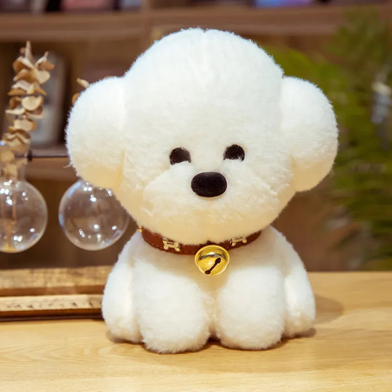 Teddy Dog Bichon Frise Puppy Plush White Stuffed Soft Animal Toy Animals - Tophatter Daily Deals