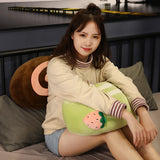 40cm Soft Fruit Cake Roll Plush Mantau Bun Pillow Cream Steamed Dim Sum Food - Tophatter Daily Deals