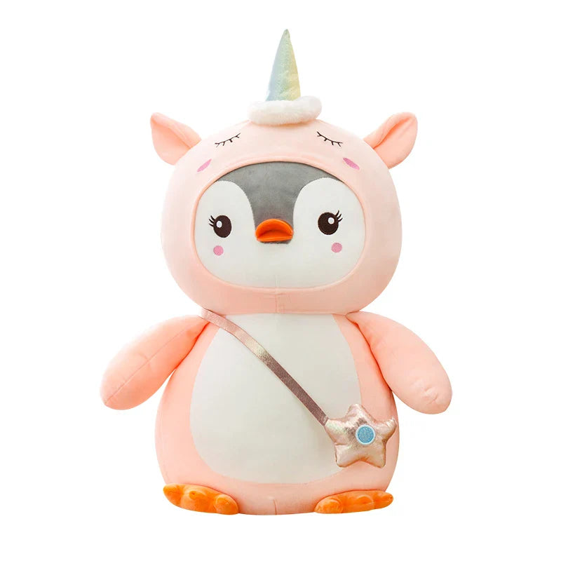 Penguin in Unicorn Kigurumi Plush Toy Animals - Tophatter Daily Deals