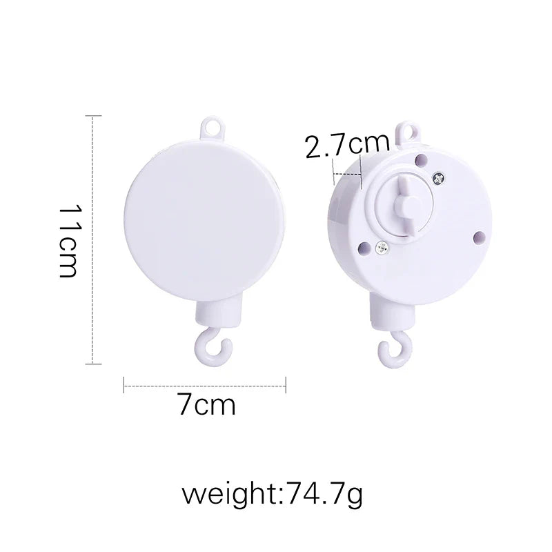 Baby Crib Mobile Wooden Nursery Newborn Sensory Toys musice rattle - Tophatter Daily Deals