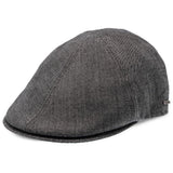 Walrus Hats Luxe Checkmate Duckbill Flat Cap Dark Grey Flat Cap - Tophatter Daily Deals