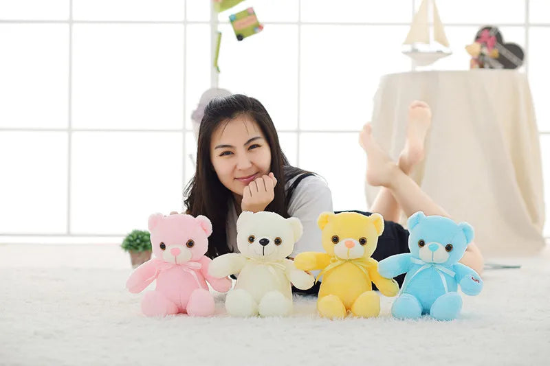 Light-Up LED Glowing Teddy Bear Stuffed Animal Plush Toy Animals - Tophatter Daily Deals