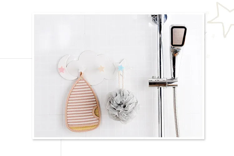 Kawaii Cloud Hooks Children's Room Wall Hanging Decor Rainbows - Tophatter Daily Deals