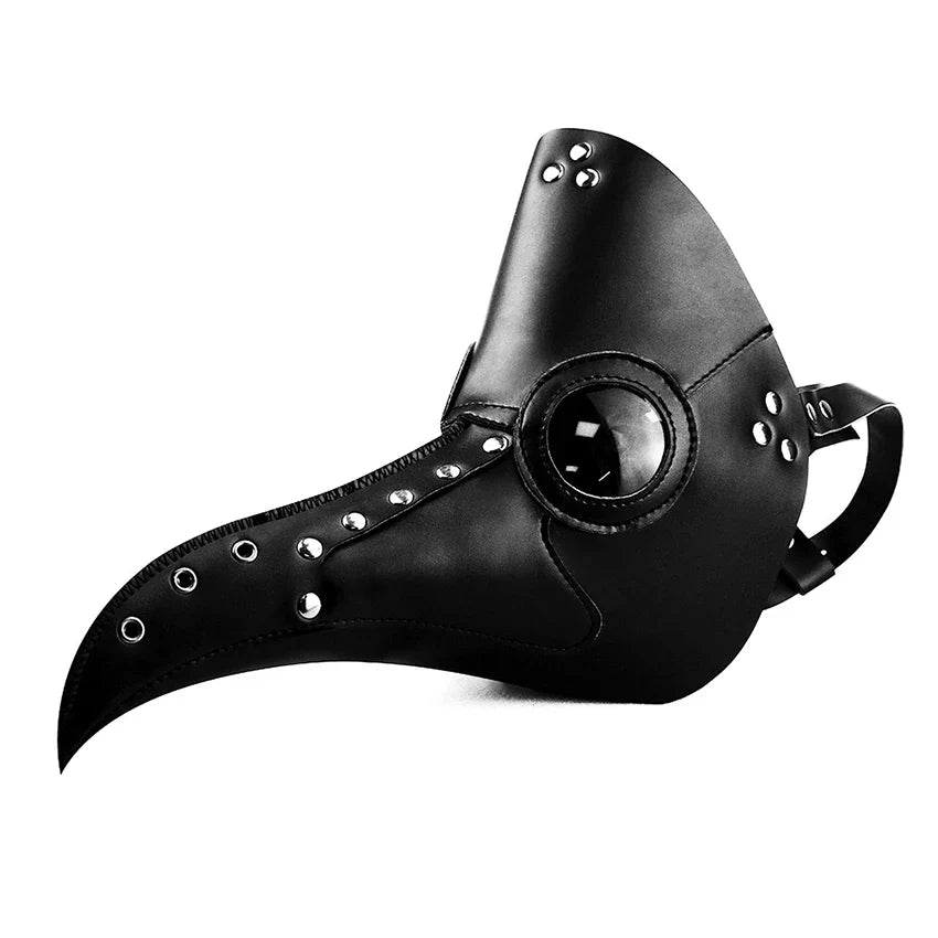 Plague Doctor PU Leather Mask Steampunk Halloween 2025 HG65006 - Tophatter Daily Deals