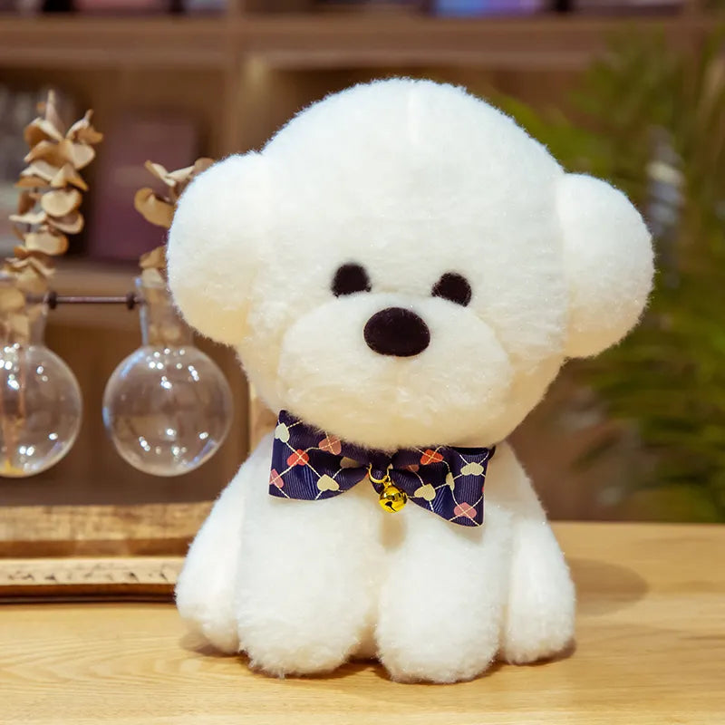 Teddy Dog Bichon Frise Puppy Plush White Stuffed Soft Animal Toy Animals - Tophatter Daily Deals