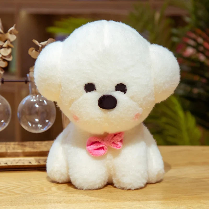 Teddy Dog Bichon Frise Puppy Plush White Stuffed Soft Animal Toy Animals - Tophatter Daily Deals