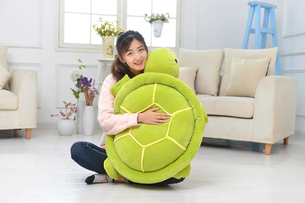 Large Green Turtle Sleeping Pillow Plush Toy Animals - Tophatter Daily Deals
