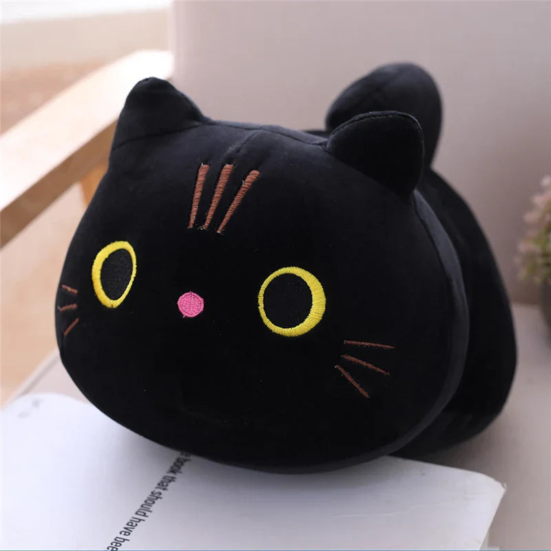 Kawaii Loaf Cat Plush Toy Black Animals - Tophatter Daily Deals