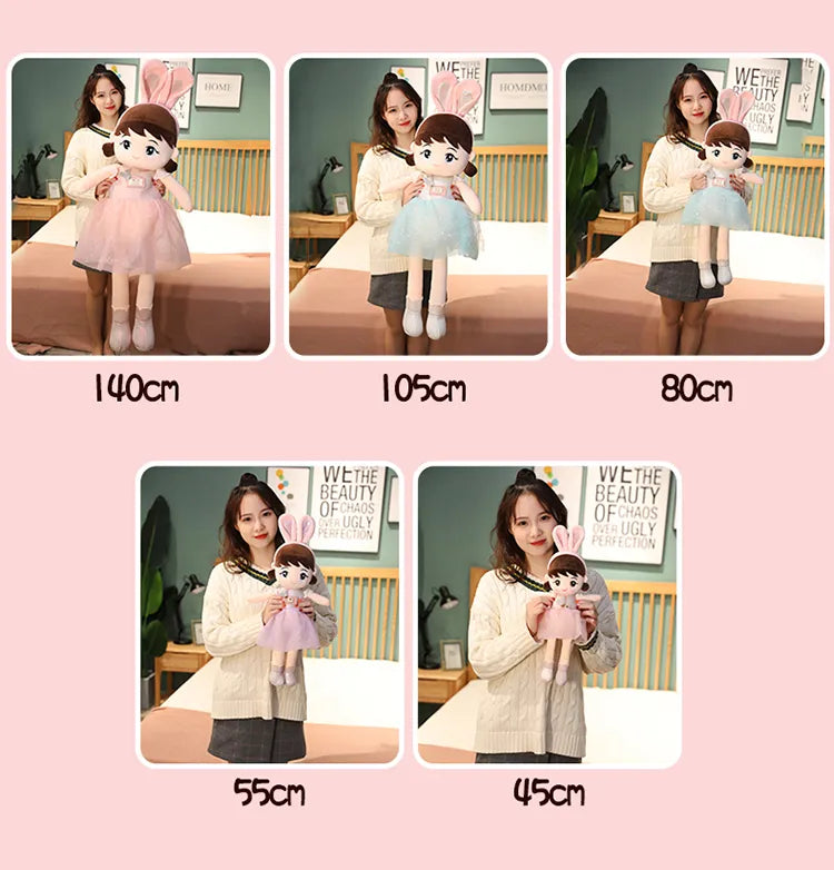 Kawaii Plush Girl Dolls with Rabbit Ears Mythical - Tophatter Daily Deals