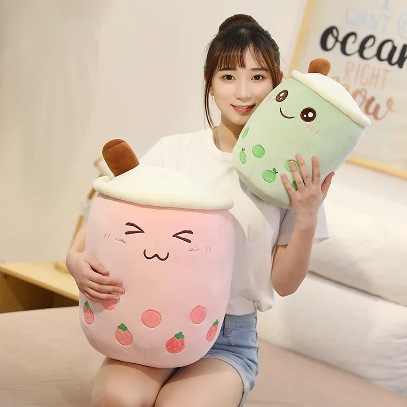 Bubble Tea Boba Milk Tea Drink Plushie Food - Tophatter Daily Deals